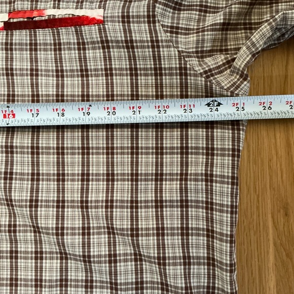 BetaProject Del Mar Western Pearl Snap Shirt XL Made USA Brown Plaid Print - Picture 7 of 8